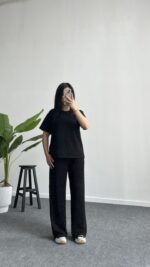 Yuri Taşlı Modal Takım - Siyah - Görsel 4