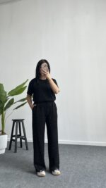 Yuri Taşlı Modal Takım - Siyah