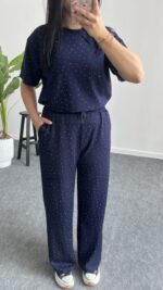 Yuri Taşlı Modal Takım - Lacivert - Görsel 3