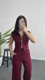 Tiffany Modal Takım - Bordo - Görsel 5