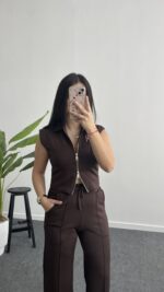 Tiffany Modal Takım - Kahve - Görsel 8