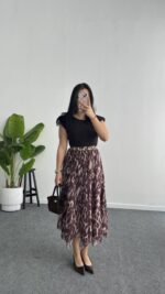 Mia Kemerli Elbise - Kahve