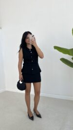 Jessy Takım Görünümlü Elbise - Siyah - Görsel 2