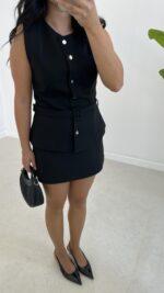 Jessy Takım Görünümlü Elbise - Siyah - Görsel 7