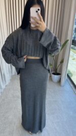 Losa Gri İkili Takım - Görsel 4