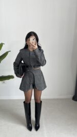 Lou Balık Sırtı Kaşe Takım - Görsel 4