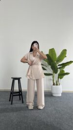 Kate Yelek Pantolon Takım - Krem - Görsel 2