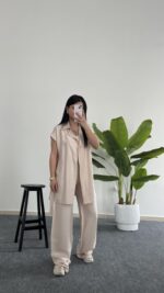 Kate Yelek Pantolon Takım - Krem - Görsel 7