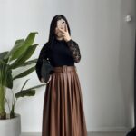 Oslo Kemerli Elbise - Kahve