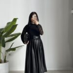 Oslo Kemerli Elbise - Siyah