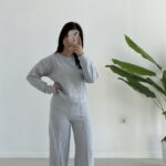 Palton Selanik İkili Takım - Gri