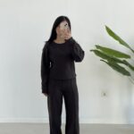 Palton Selanik İkili Takım - Kahve