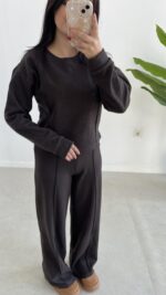 Palton Selanik İkili Takım - Kahve - Görsel 5