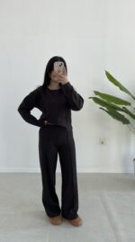 Palton Selanik İkili Takım - Kahve - Görsel 3