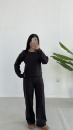 Palton Selanik İkili Takım - Kahve - Görsel 2