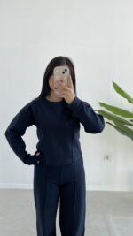 Palton Selanik İkili Takım - Lacivert - Görsel 3