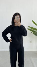 Palton Selanik İkili Takım - Siyah - Görsel 3