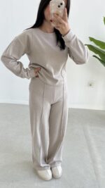 Palton Selanik İkili Takım - Taş - Görsel 5