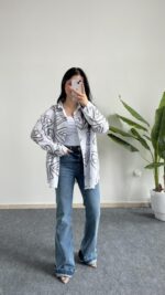 Pattaya Keten Gömlek - Kahve - Görsel 6