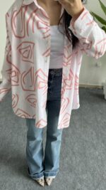 Pattaya Keten Gömlek - Turuncu - Görsel 7