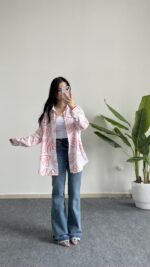 Pattaya Keten Gömlek - Turuncu - Görsel 8