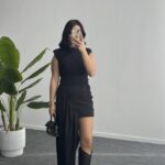 Waslo Tasarım Elbise - Siyah