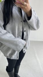 Westo Kaşe Bomber Ceket - Gri - Görsel 5