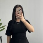 Bağlama Detaylı Modal Basic Bluz - Siyah