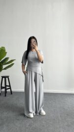 Vivien Buzzy Takım - Gri - Görsel 2