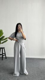 Vivien Buzzy Takım - Gri - Görsel 4