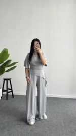 Vivien Buzzy Takım - Gri - Görsel 5