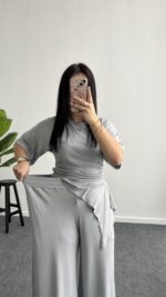 Vivien Buzzy Takım - Gri - Görsel 8