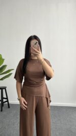 Vivien Buzzy Takım - Kahve - Görsel 3