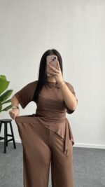 Vivien Buzzy Takım - Kahve - Görsel 6