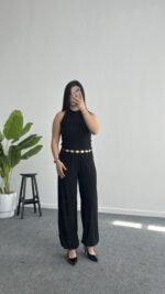 Paris Şalvar Takım - Siyah - Görsel 7