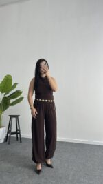 Paris Şalvar Takım - Kahve - Görsel 7