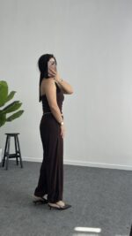 Paris Şalvar Takım - Kahve - Görsel 4