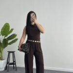 Paris Şalvar Takım - Kahve