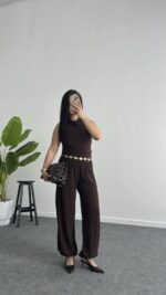 Paris Şalvar Takım - Kahve