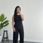 Ruby Sırt Detaylı Takım - Siyah