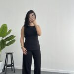 Ruby Sırt Detaylı Takım - Siyah