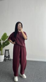 Bloom Tensel Takım - Bordo - Görsel 9