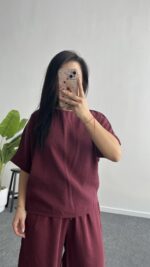 Bloom Tensel Takım - Bordo - Görsel 7