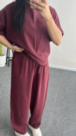 Bloom Tensel Takım - Bordo - Görsel 6