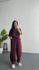 Bloom Tensel Takım - Bordo - Görsel 5