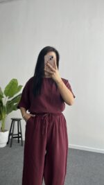 Bloom Tensel Takım - Bordo - Görsel 3