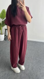 Bloom Tensel Takım - Bordo - Görsel 2