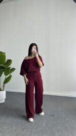 Sorel Modal Takım - Bordo - Görsel 8