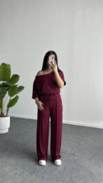 Sorel Modal Takım - Bordo - Görsel 2