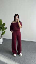 Sorel Modal Takım - Bordo - Görsel 5